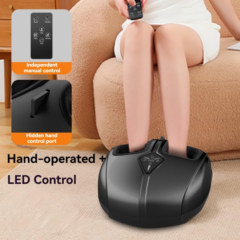Masajeador Shiatsu para Pies para Fascitis Plantar y Neuropatía, Máquina de Masaje con Calor, Amasado, Rodado y Rasquido, Control Remoto, Regalo para Mamá y Papá miniatura 2