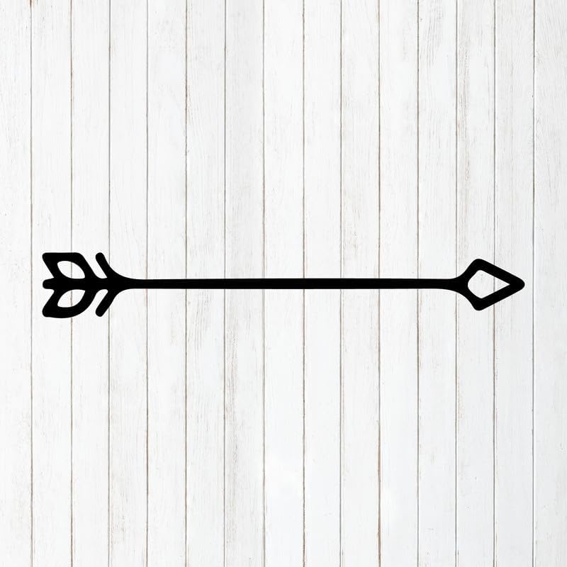 Arrow Wall Decals - Vinyl Stickers Peel and Stick - Archery Bow Adventure Simple Heart Cross Tribal Silhouette Car Window Laptop Tumbler - Shop Store Boy Girl Kid Nursery Room Decor DKSV8290