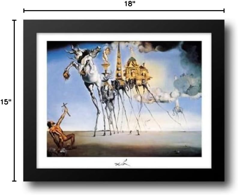 Temptation of St. Anthony, c.1946 18x15 Framed Art Print by Dali, Salvador