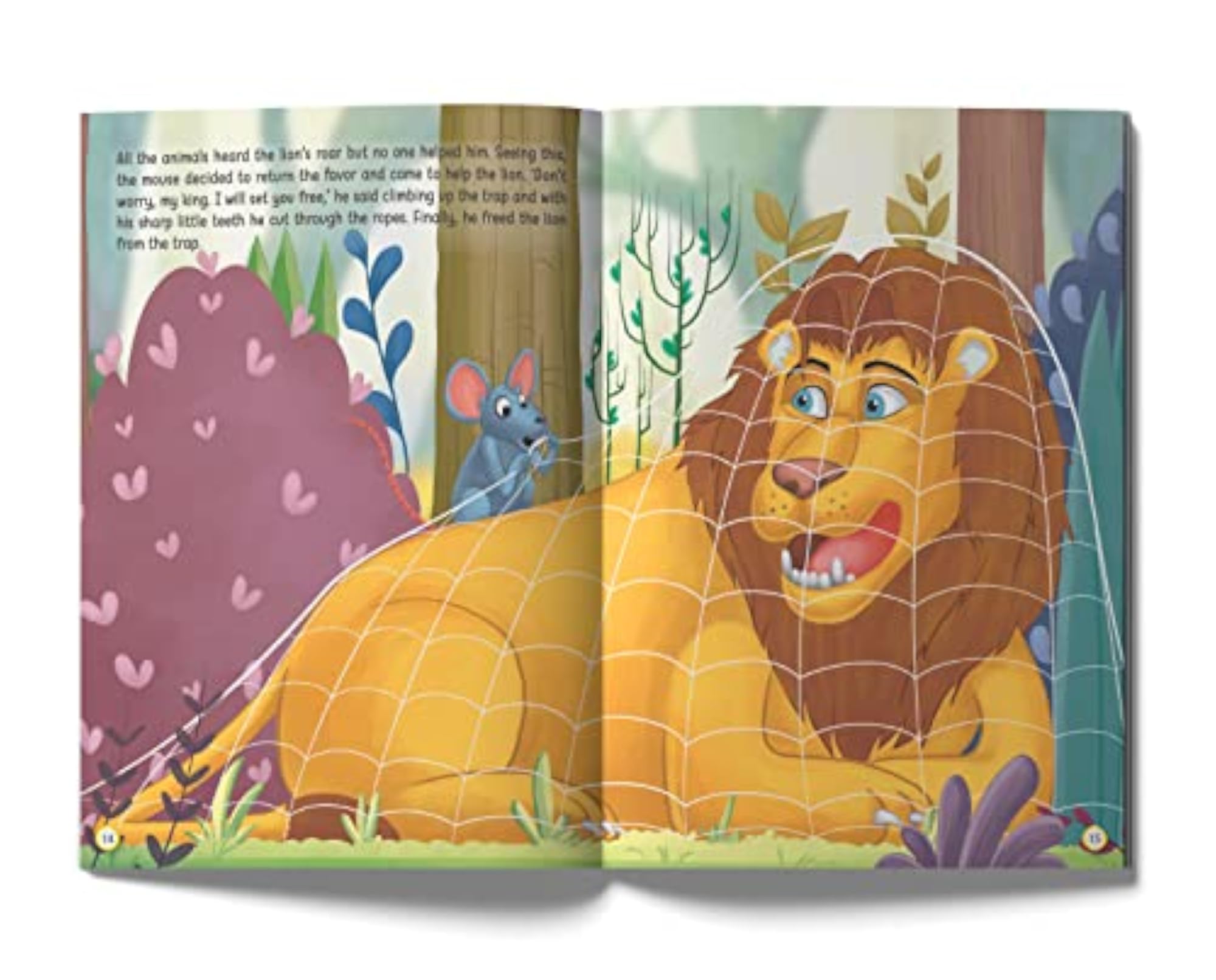 The Lion and the Mouse - Illustrated Moral Story