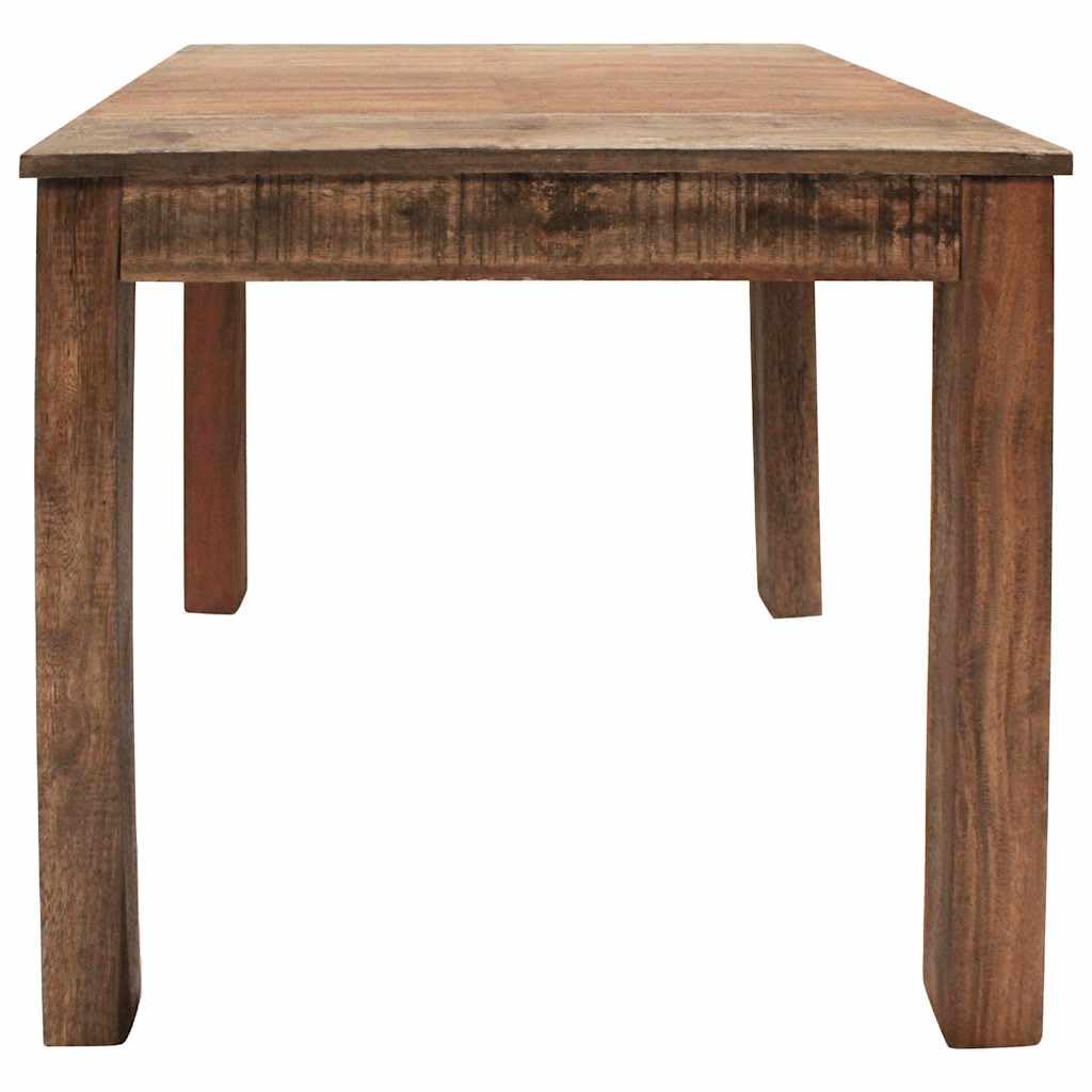 Stół do jadalni z litego drewna pochodzącego z recyklingu, 82 x 80 x 76 cm, ręcznie wykonany, rustykalny stół kuchenny do jadalni, wyjątkowy styl vintage