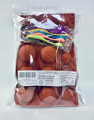 Perfetsell, stampi in silicone semi-sfere, 6 & 15