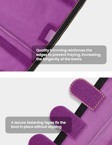 Steedvalo Botas de ajuste solto com proteção UV roxo M