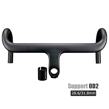 【中古＆仮組のみ】カーボン製ステム一体型ハンドルバー　380mm/80mm 楽天市場】 カーボンハンドル ステム一体型 1-1/8インチ 400/420