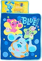 Blue's Clues & You Sure are Smart! Kids Nap-Mat Set – Includes Pillow and Fleece Blanket – Great for Girls Napping During...