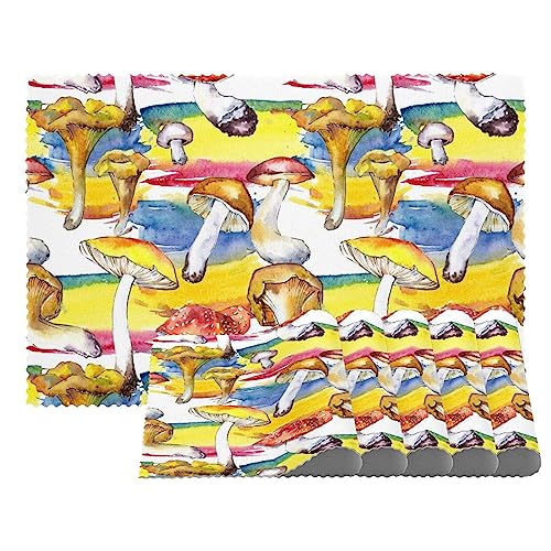 Juego de 1 mantel individual de setas para mesa de comedor, lavable, antideslizante, para Navidad, vacaciones, fiesta de cumpleaños