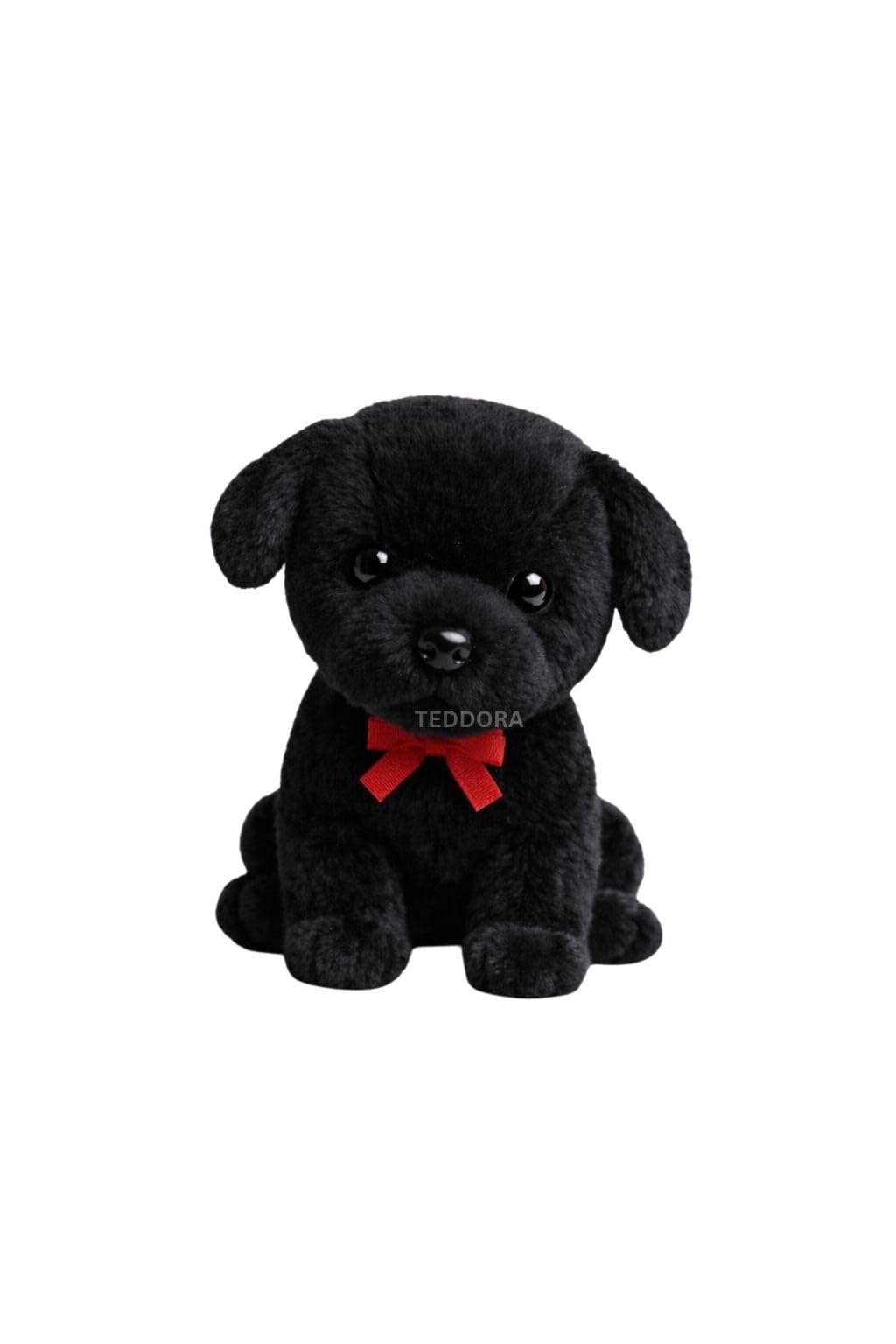 Sitting Dog Soft Toy for Girls Boys Kids,Black,Dog Animal Plush Stuffed Baby Teddy Gift Birthday, 23cm-image-8