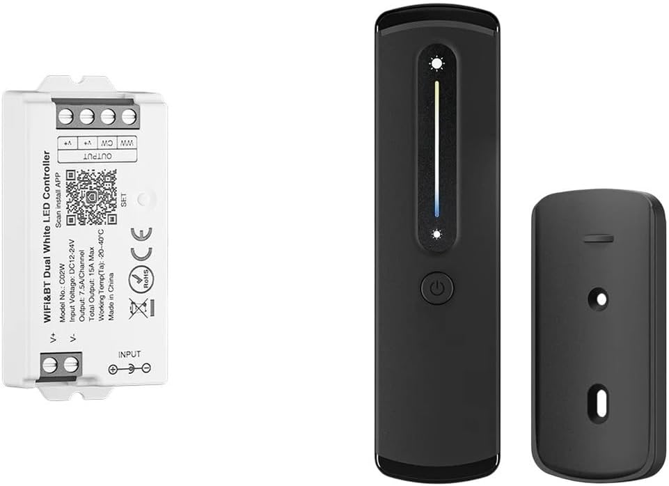 2.4G VViFi LED Controller Arliexa G00glte Home Voice Assistant Compatible for DIM RGB RGBW CCT LED Light BT Controller DC12-24V