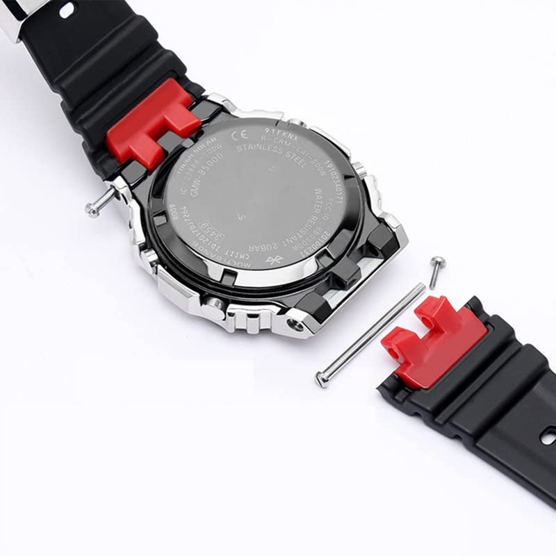 Bracelet de remplacement étanche en caoutchouc noir durable - 4