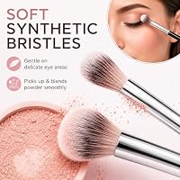 CELIMAIT 8PCS Eye Makeup Brushes Set, Soft Synthetic Bristles for Eyeshadow Blending Contour Brow Highlight, Precision Detail Brush Kit for Daily Use, Black — image 5