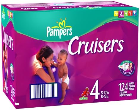Pampers Cruisers, Size 4, 124-Count