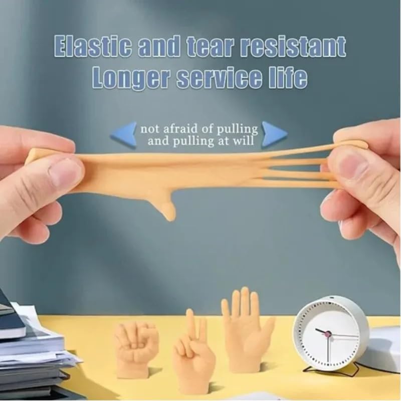 Cat Fun Toy Small Gloves Mini Hands for Cats Silicone Cat Massage Tools Pet Cat Toys Cat Accessories Finger Model Games(Small Gun Right Hand) image 5