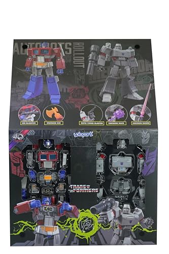 Image of Transformers Authentics by YoloPark, 20 cm Advanced Model kit (Optimus Prime & Megatron Combo Set), 22 Parts to Assemble, Assemble and Collect, Great Gift for Teens Aged 15 Years and up