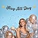 Slay All Day Black Banner, Funny Party Decorations for Birthday, Bachelorette Party Decor, Bridal Shower Supplies