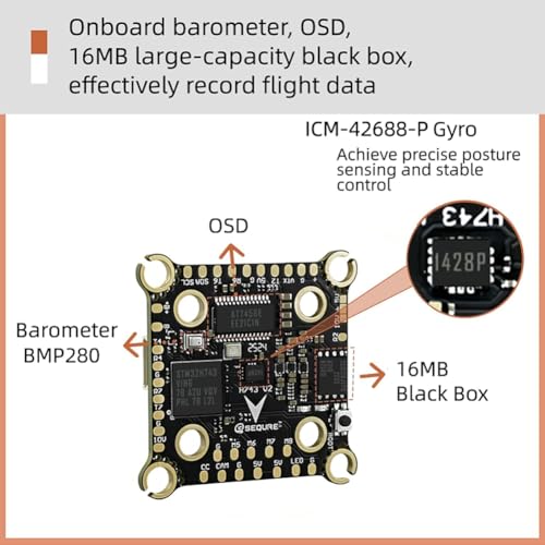FC Stack 30x30 FPV et ESC 70A AM32 haute performance de vol - 6