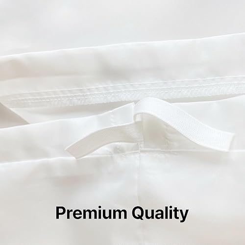 Miniatura 12 de Roll&Stack - Organizador de bolsas de almacenamiento, L (58 pulgadas de largo) x 2, color blanco, perfecto para edredones, mantas, ropa de cama,