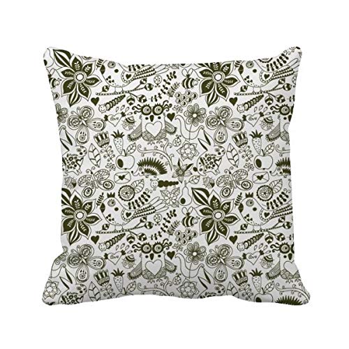Housse de coussin carnaval noir et blanc : déco textile salon géométrique