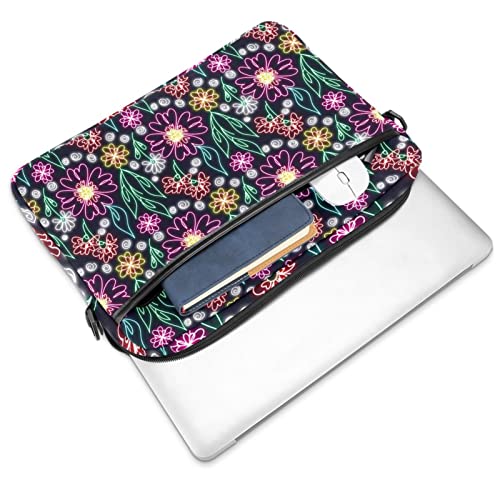 Maletín para portátil de 14.5 pulgadas con costuras invisibles bolso floral de hombro premium 2