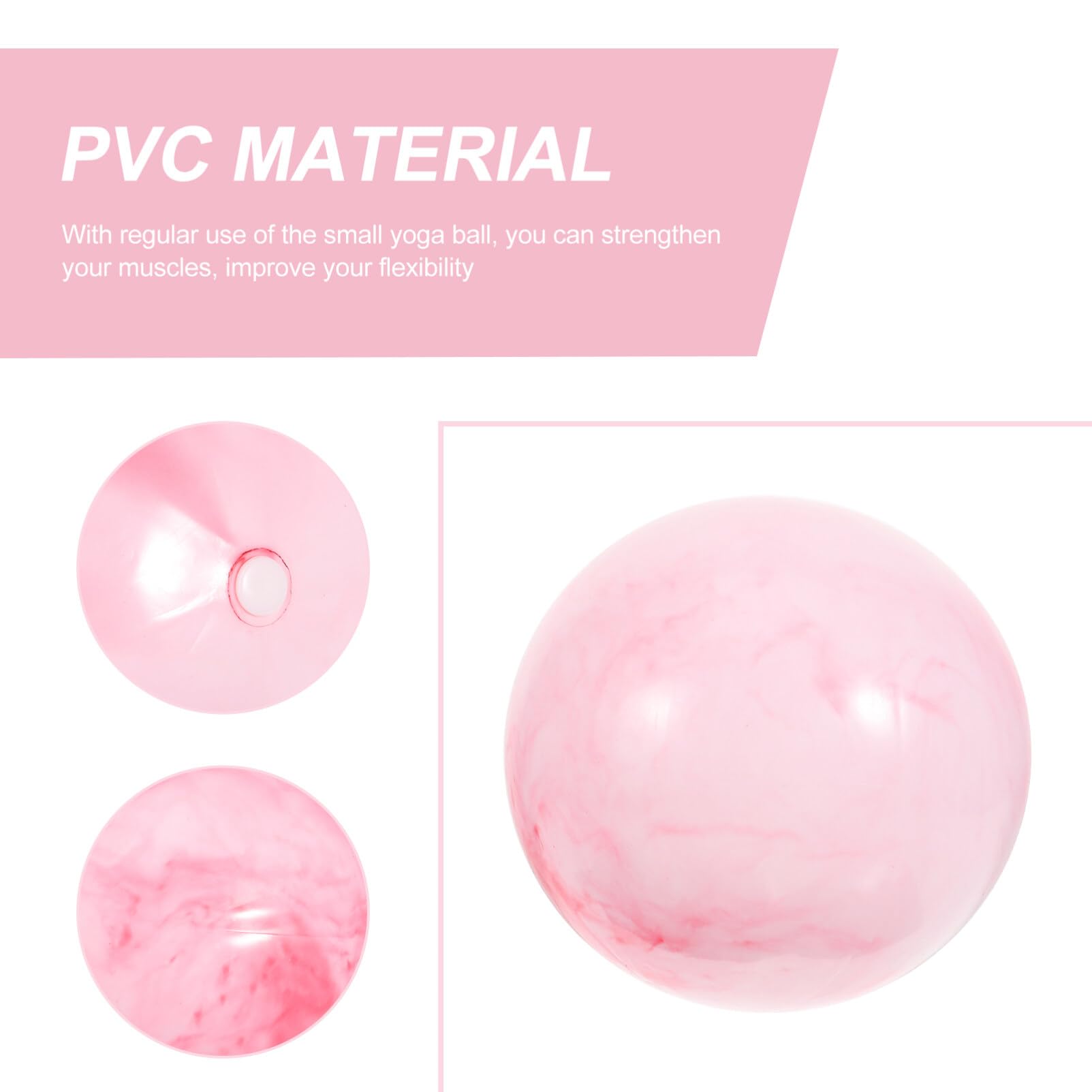 ProBody Pilates Chaise De Ballon De Yoga, Chaise D'exercice Avec Base Ou Support Pour La Maison, Le Bureau, Assis Ou L'entraînement, 65 Cm