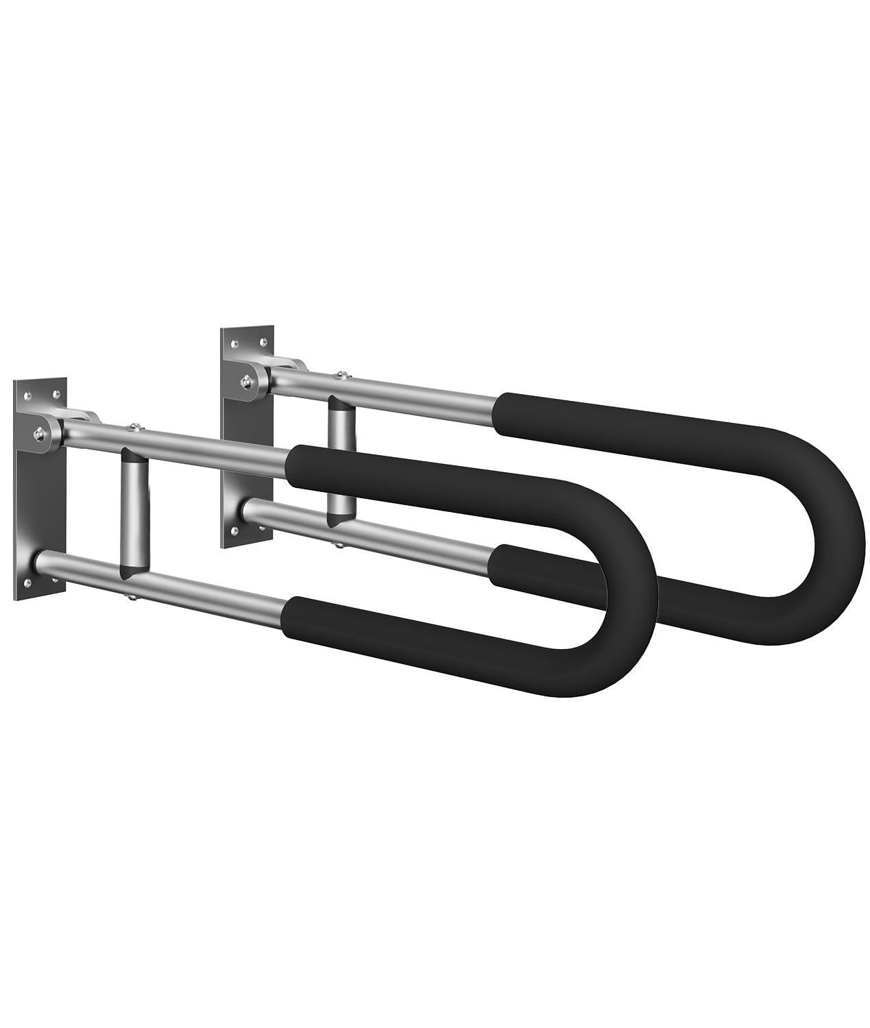 Photo 1 of Botabay Handicap Grab Bars Rails 23.6 Inch Toilet Handrails Bathroom Safety Bar Hand Support Rail Handicapped Handrail Accessories for Seniors Elderly (23.6inch-2pc)