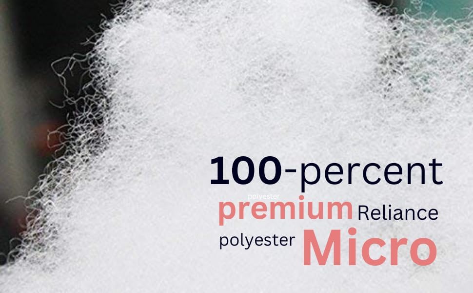Image of Premium Soft Fiber Polyester Cotton Filling for Cushion Pillow Teddy Bear Toy Stuffing White Lightweight Fluffy Home Craft Filling Material (300g)