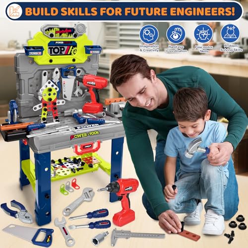 132-Piece Kids Tool Bench Set