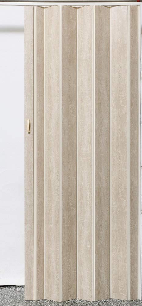 Falttür Schiebetür Tür Sonoma Eiche hell farben Höhe 202 cm Einbaubreite bis 96 cm Doppelwandprofil Neu TOP-Qualität pi-325