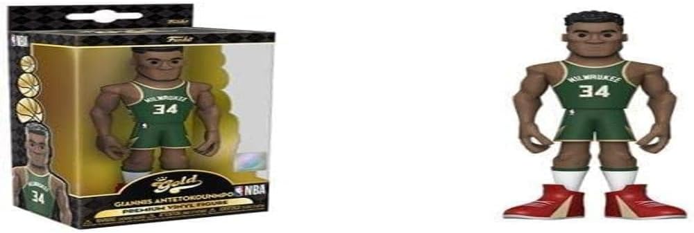 Funko Pop! Gold 5 NBA: Bucks - Giannis 5" with Chase (Styles May Vary)