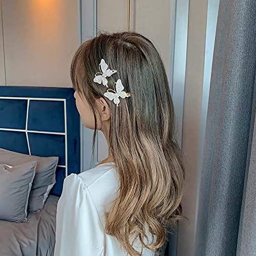 Pearls Hair Barrettes Set, Hair Clips for Women Girls, Acrylic Resin Hair Barrettes, Bows/Clips/Ties for Birthday Valentines Day Gifts Bling Hairpins Headwear Barrette Styling Tools Accessories…