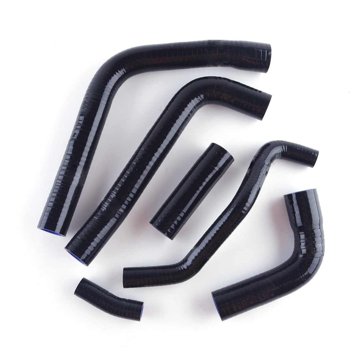Silikon-Kühlerschlauch-Set für Yamaha YZF R6 1999 2000 2001 2002 (schwarz)