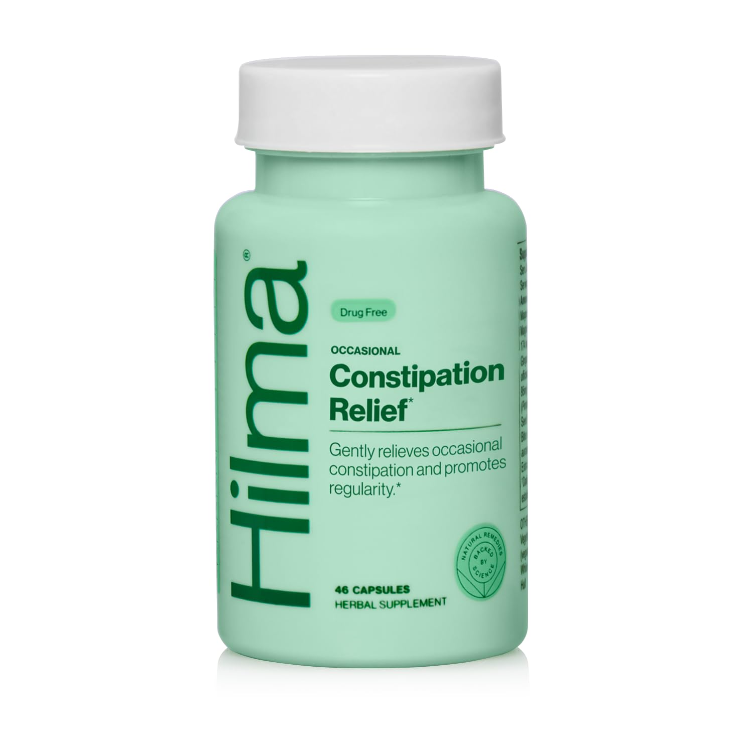 Hilma Daily Gas & Bloat Relief, Occasional Constipation Duo, 96 Vegan Caps — Amazon image 6