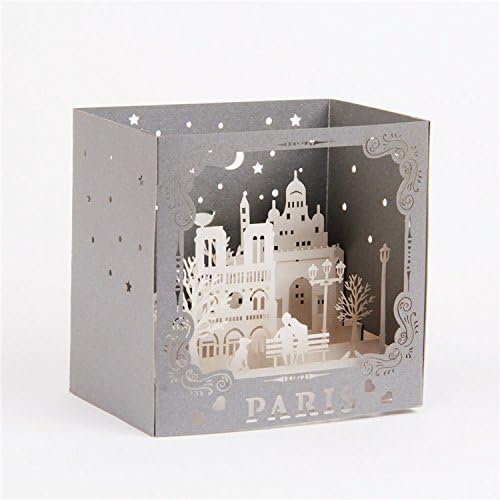 Dreamen Mothers Day Love mum castles pop-up cards craft 3D Greeting Card, Wedding Invitation Card Lovers birthday Couple's Happy Anniversary (Romantic castles)