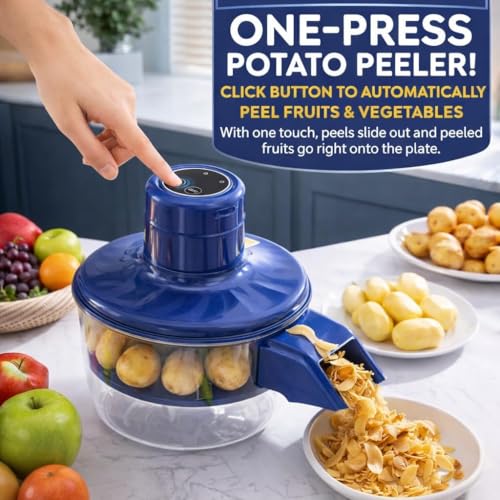 Pelador automático de frutas con un solo botón y batería recargable 8