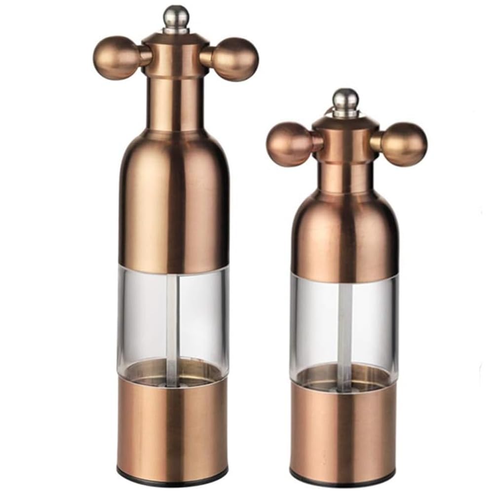 CTRLZS Manual Salt and Pepper Grinder in Stainless Steel, Faucet Style Salt Shaker, Handle Equipped Western-Style Kitchenware C