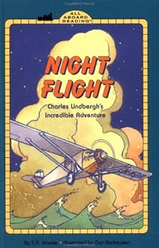 Hardcover Night Flight: Charles Lindbergh's Incredible Adventure GB (All Aboard Reading) Book
