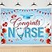 Hzbcxs Congrats Nurse Backdrop Nursing Graduation Decorations Nurse Appreciation Retirement Birthday Party Decorations 7x5ft