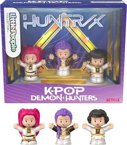Little People Collector Kpop Demon Hunters: HUNTR/X Special Edition Set for Movie Fans 3 Figures in a Display Package