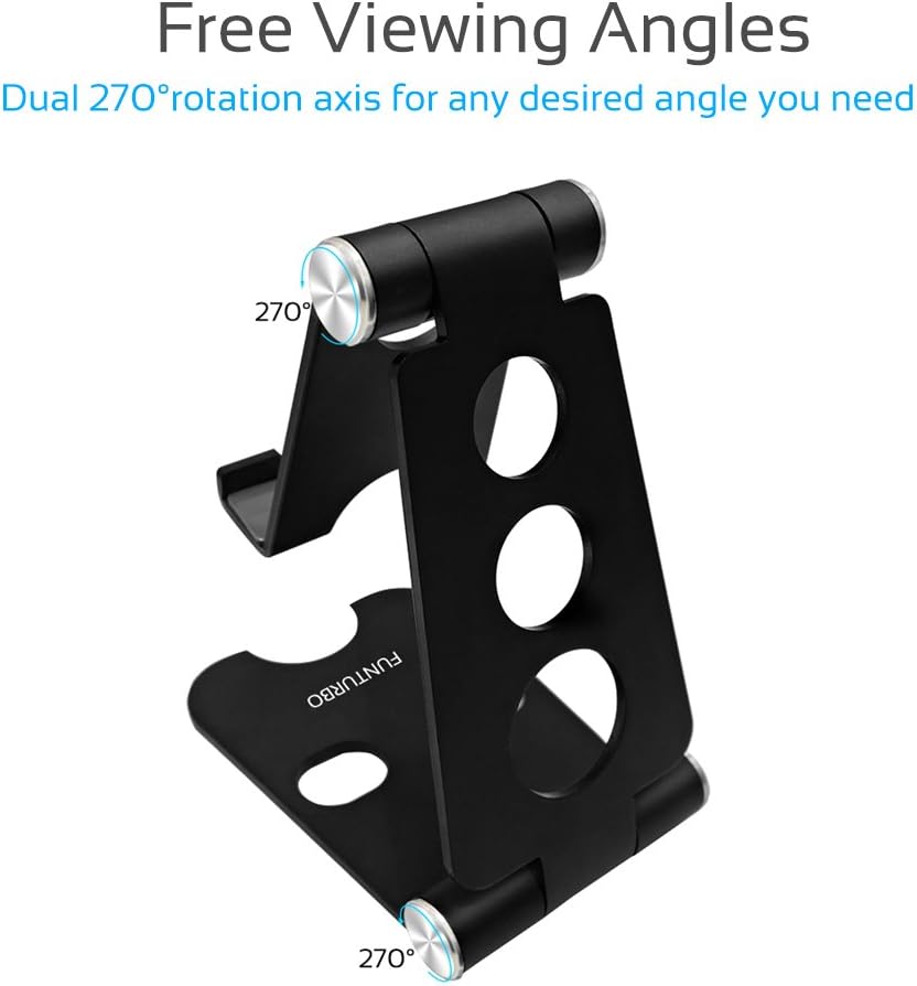 Funturbo Nintendo Switch Stand, Foldable Multi-Angle Stand for Nintendo Switch, Adjustable Switch Tablet Stand Cell Phone, Android Tablets, iPhone, iPad Compatible