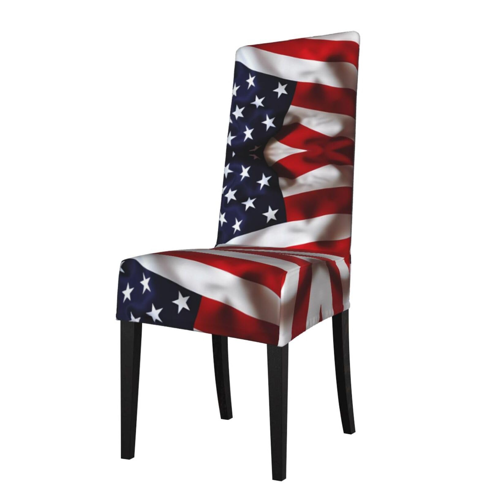 YYHWHJDE American Flag Prints Protection Cover for Dining Chair – Stretchable Slipcovers for a Refreshing Dining Room Makeover