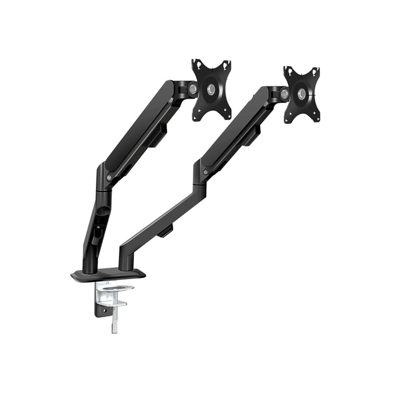 Adatto for monitor da ufficio 21/24/27 pollici con staffa di sospensione pneumatica a doppio schermo(Black)