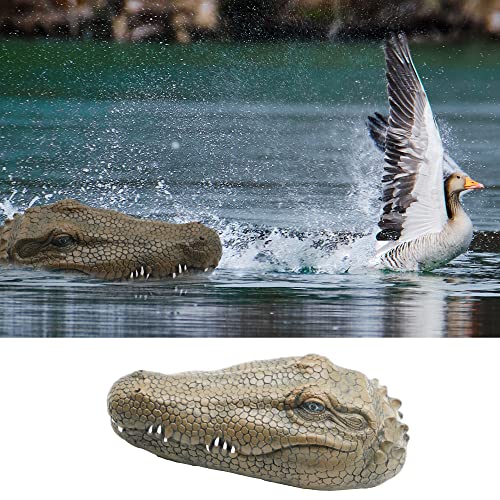 Hualayou Floating Alligator Head Float Crocodile Head Decoy For Pond Pool Deterrent Ducks Goose Crane Heron Outdoor Gator Yard Fake Decoration Accessories For Garden Koi Fish Water Protection #TOP18