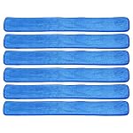 Real Clean 48 inch Microfiber Wet Mop Refill Pads for Flat Microfiber Mop Frames (Pack of 6)