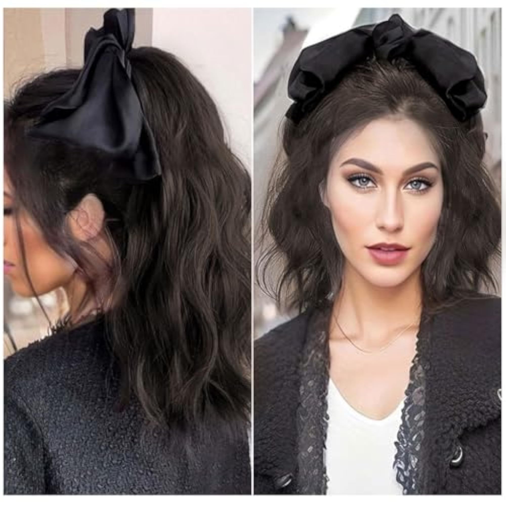 Wavy Ponytail Hair Extension, Black, 16-18 Inch
