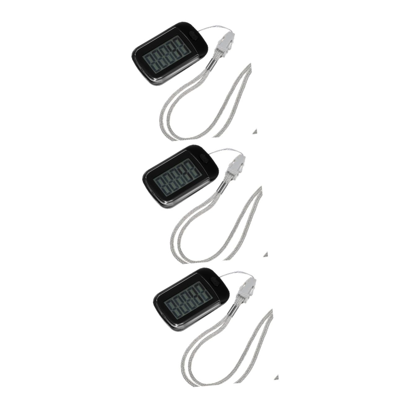 3 Pièces Podomètre Clip pour Seniors Compteur Activité Portable à Lanière pour Fitness
