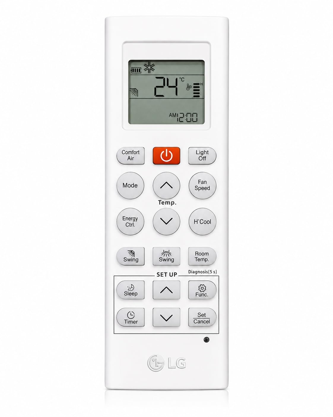Compatible with LG AC Remote Control Original Model Virat 6 in 1 (36S), LG AKB75415302, Suitable for 1 1.5 2 Ton Split & Window Air Conditioner (White) RE 36N-image-11