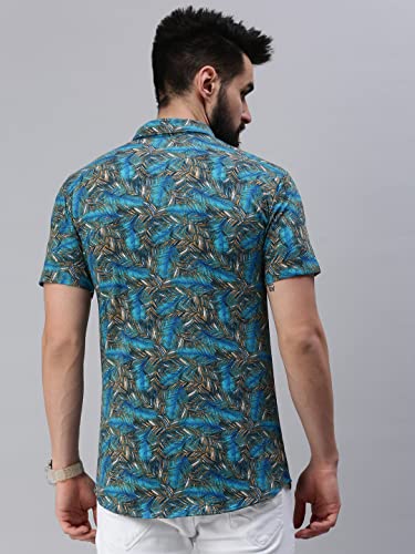 Image of RodZen Men's Pure Cotton Half Sleeve All Over Printed Regular Fit Casual Shirt