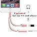 Seekermaker Braided 2 in 1 Lightning to 3.5mm Headphone Jack Adapter Charger Cable Converter For iPhone7 7plus
