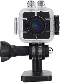 1080P HD Waterproof Action Camera with 155° Wide Angle, Infrared Night, Motion Detection, 60 Minute Recording, Record, for Home Security, Outdoor Sports, Car Data
