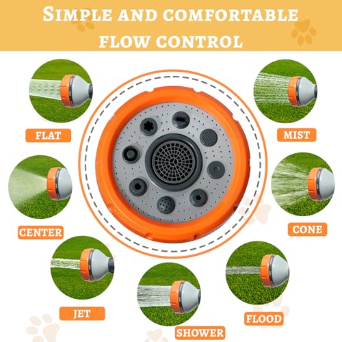 Kit de acessórios de chuveiro para cães de estimação, conjunto de pulverizador de mangueira de água