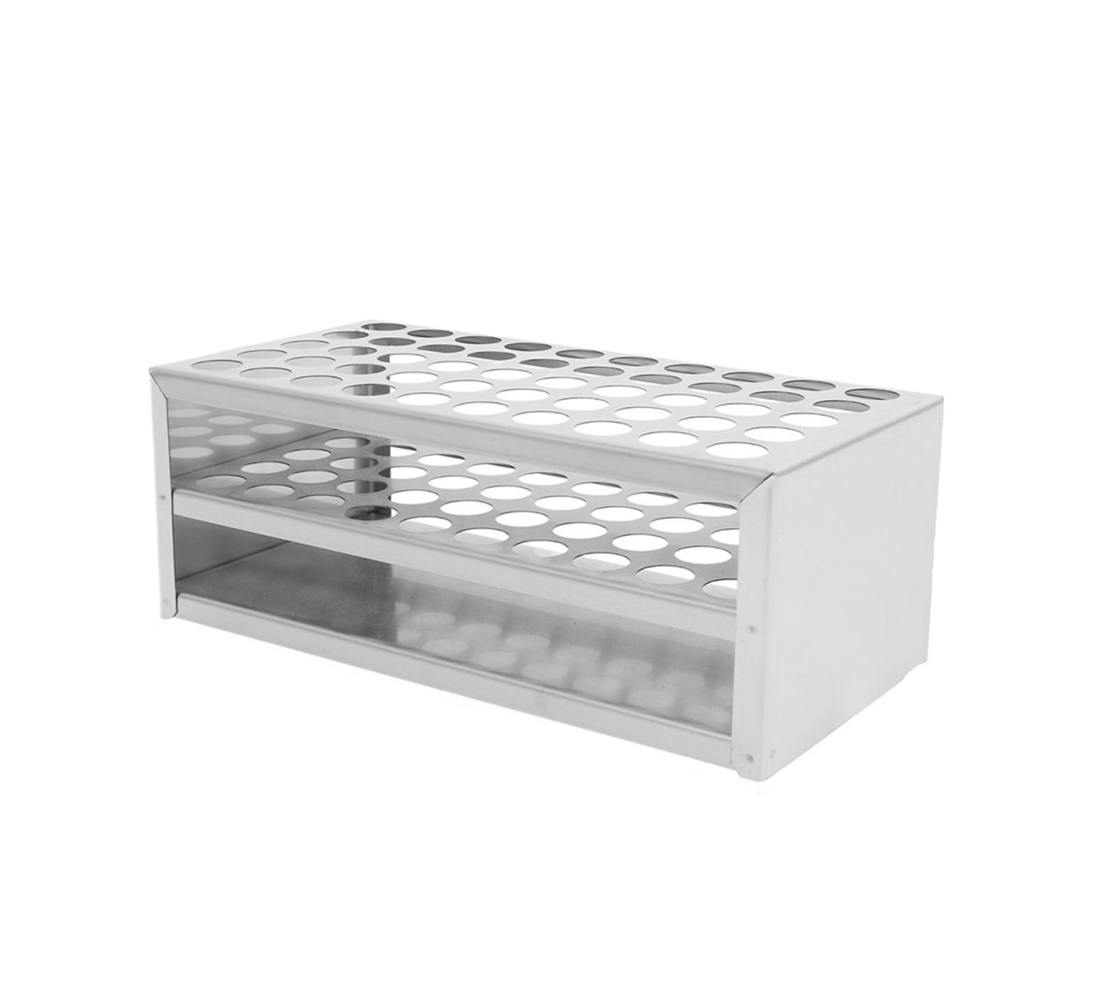 Reagenzglasgestell aus Edelstahl, 17-mm-Zentrifugenröhrchenhalter | Robuster Wäscheständer und Aufbewahrungsorganisator for Laborröhrchen(23.6X11.6X8.6CM)